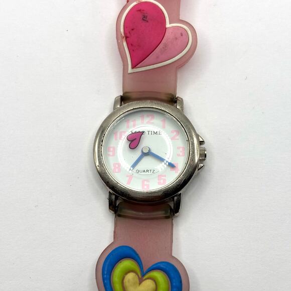 Pink Solo Time Heart Watch - Picture 2 of 5